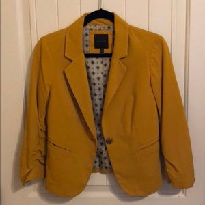 Rouched Sleeve Blazer From The Limited